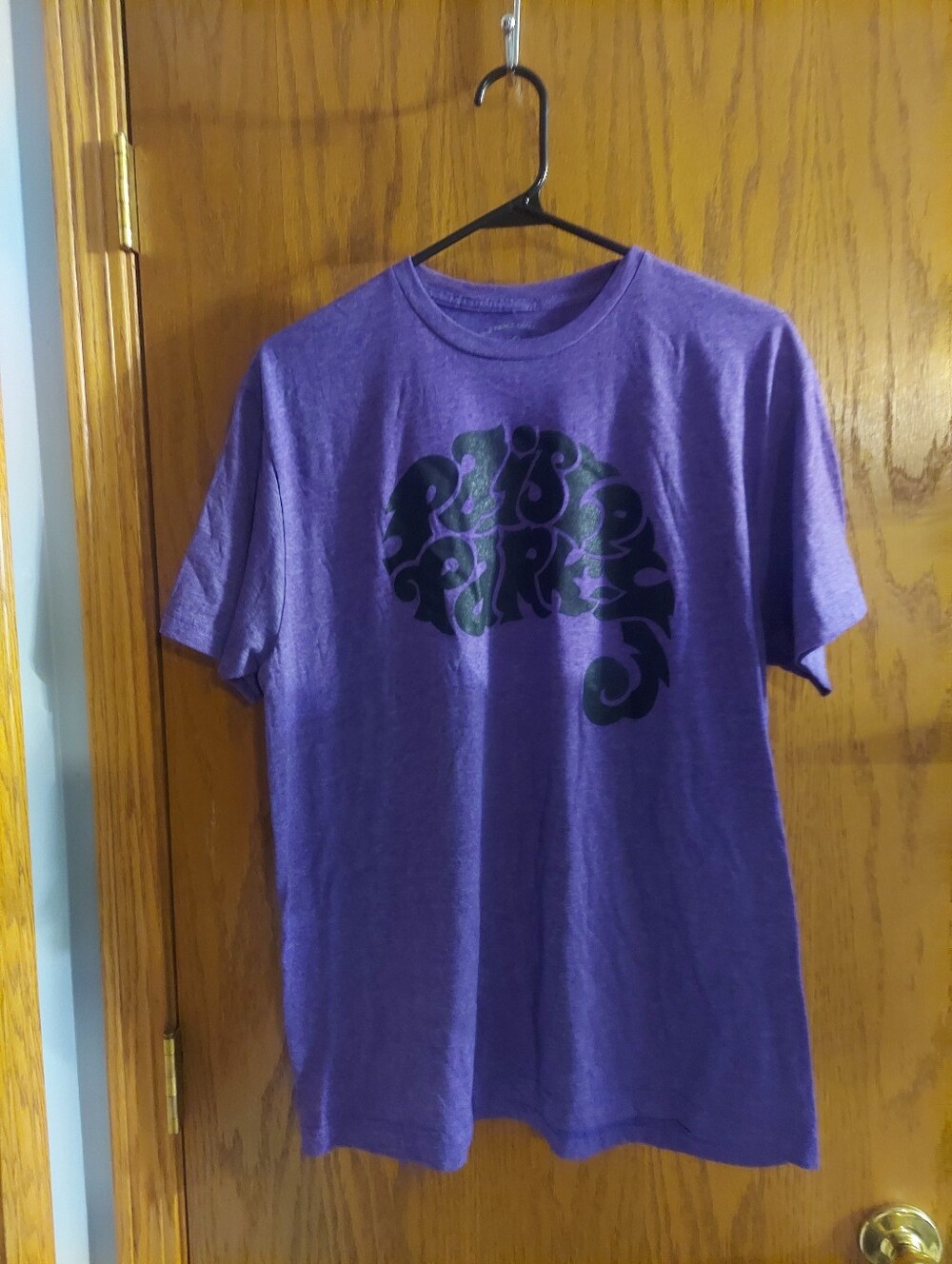 The Prince Collection Official Paisley Park Graphic T-Shirt Mens L Purple Heathe